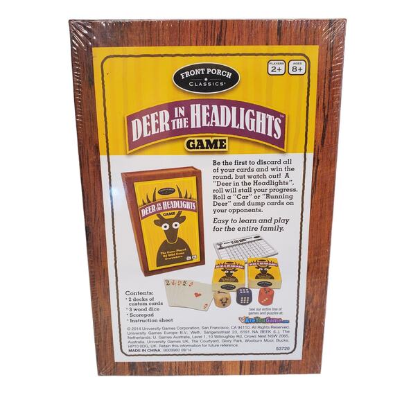 Deer in the Headlights Card Game Cards Front Porch Classics Wild Games - Picture 2 of 7